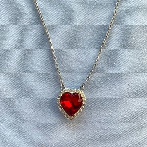 SWAROVSKI Red Heart Necklace